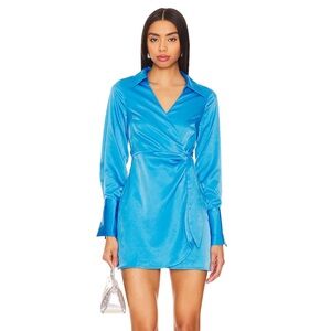 Seaside Mini Dress in Cerulean - Line & Dot - NWT Size Small